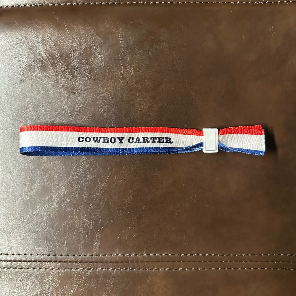Cowboy Carter concert wristband